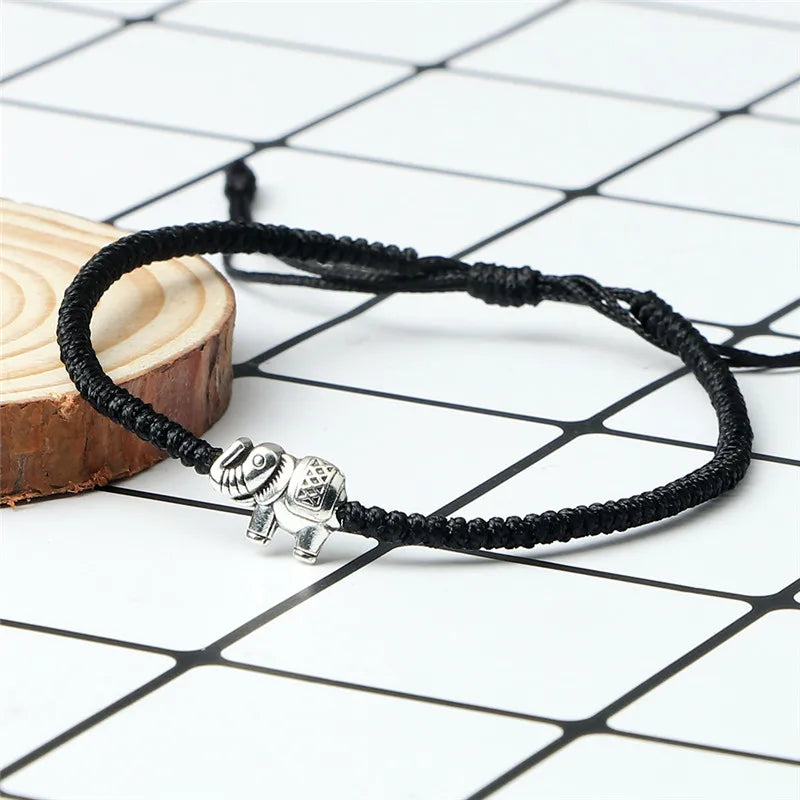 Elephant Charm Bracelet | Handmade String Bracelet